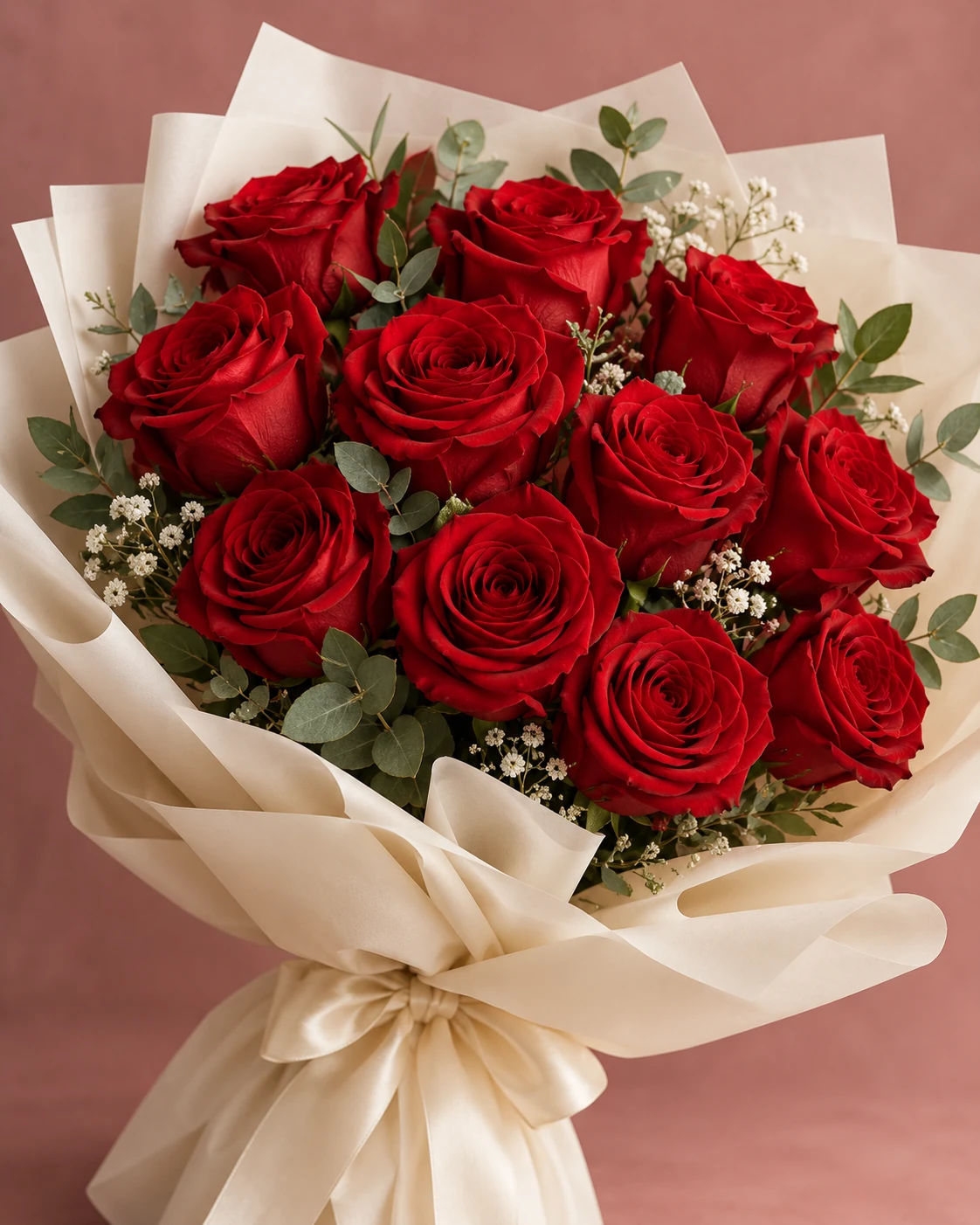 Inspiración clásica con un ramo de rosas rojas